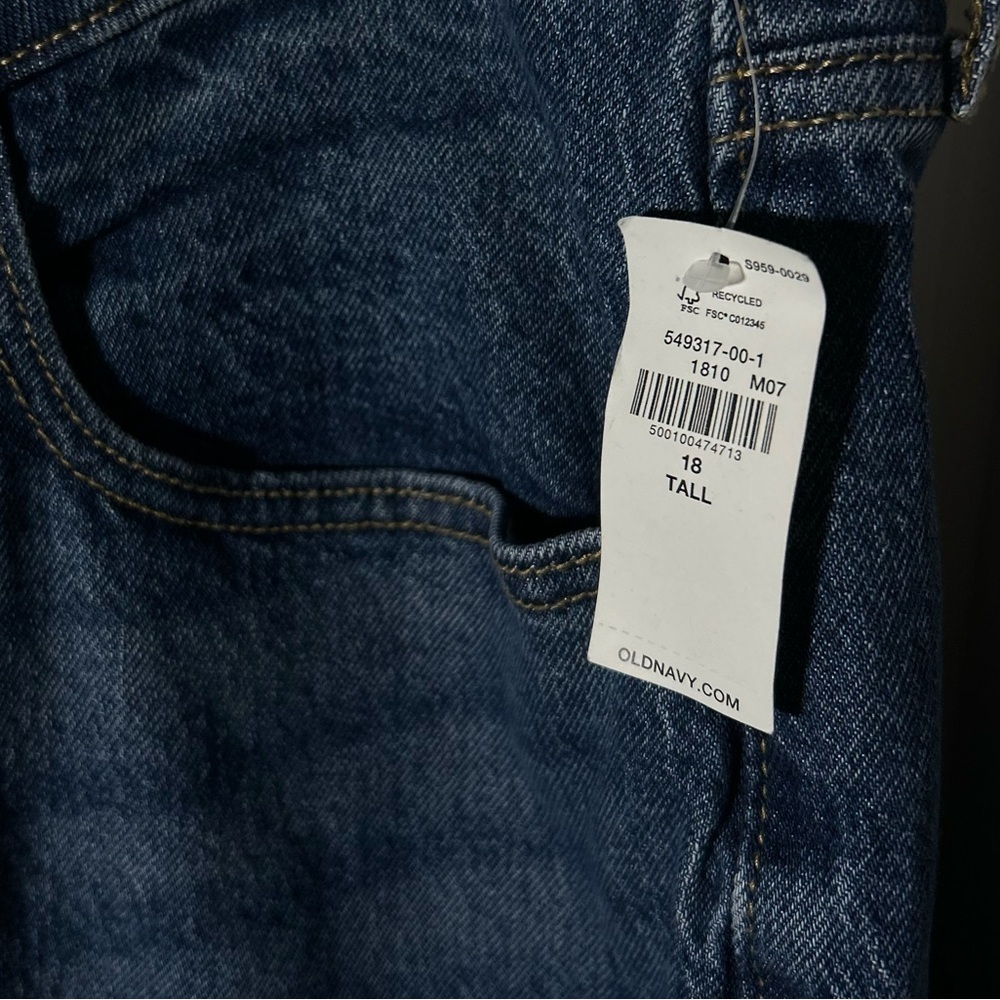 NEW Old Navy Extra High Rise Sky-Hi Wide Leg Jeans, Slimming Pockets Women’s 18T - Picture 5 of 8